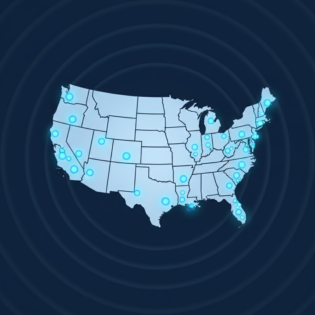 US water quality monitoring map