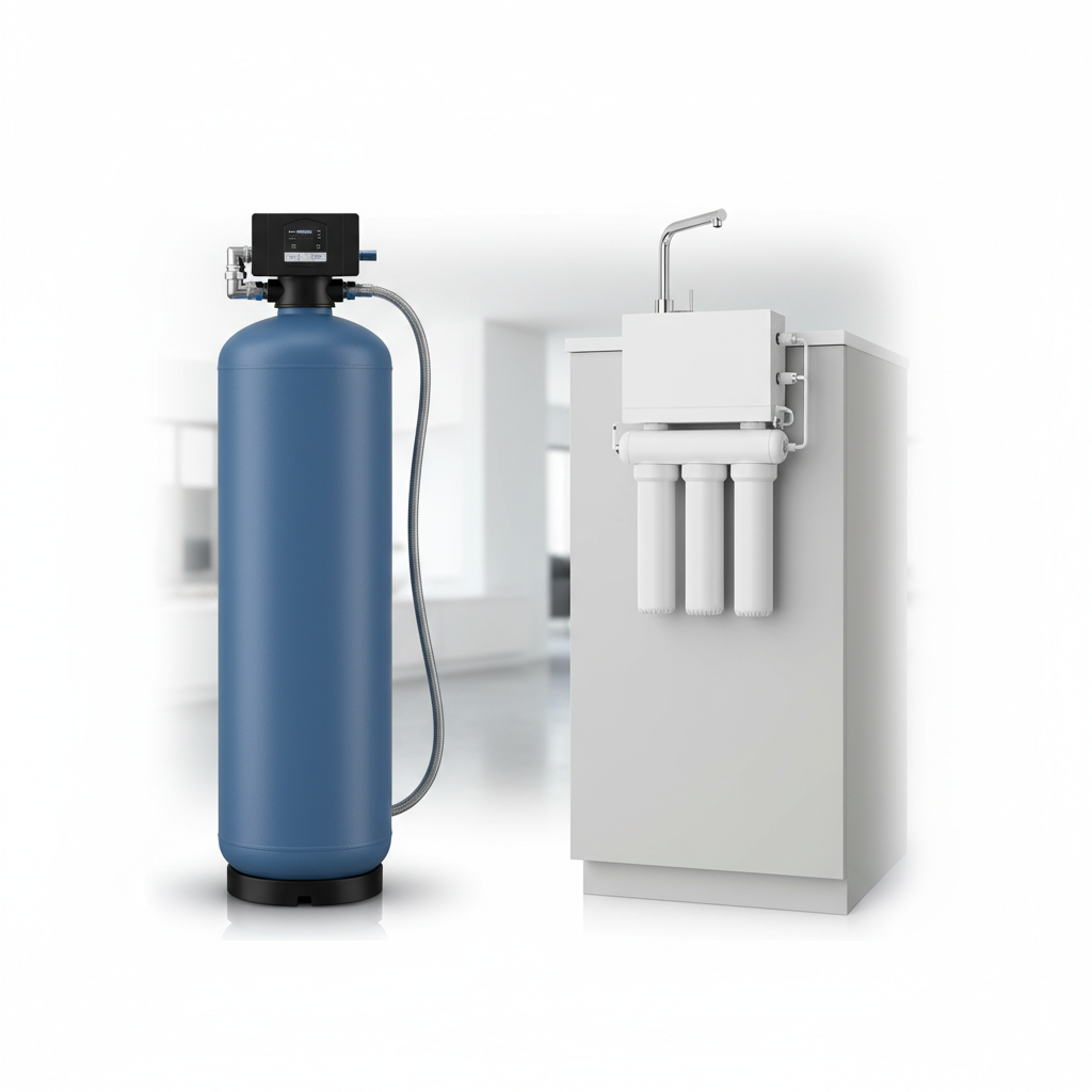 Whole house and under-sink water filtration systems